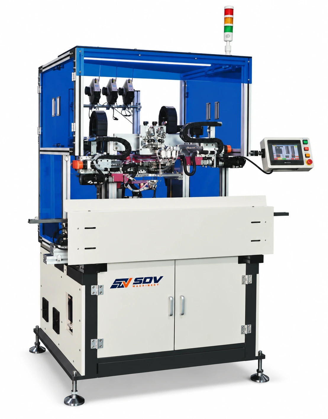1 Spindle Dual Arm Winding Machine Through Tube & Taping Multifunctional GWX-093