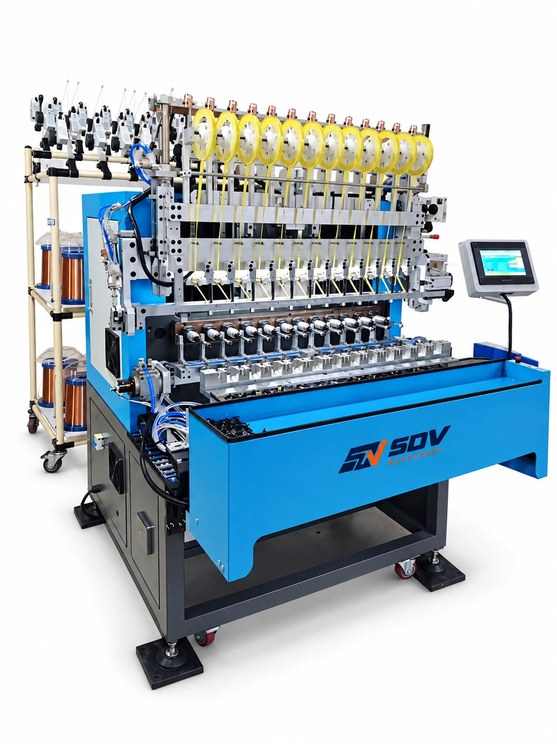 12 Spindle Automatic Winding Tapping And Twisting Machine GWLS-AS12