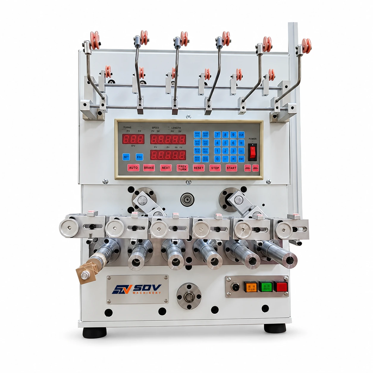 Multiaxis Bobbin Winding Machine With Twisting Function GW-988B
