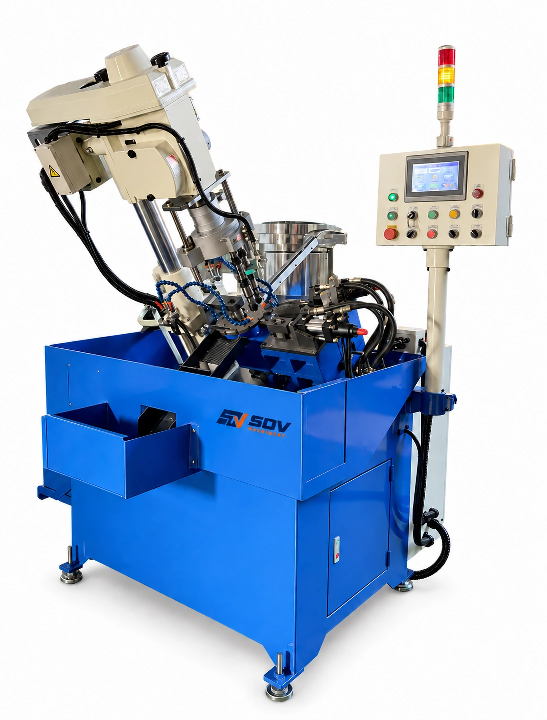 Servo Numerical Control Auto. Feeding Tapping Machine-Slanting type JT-6516E