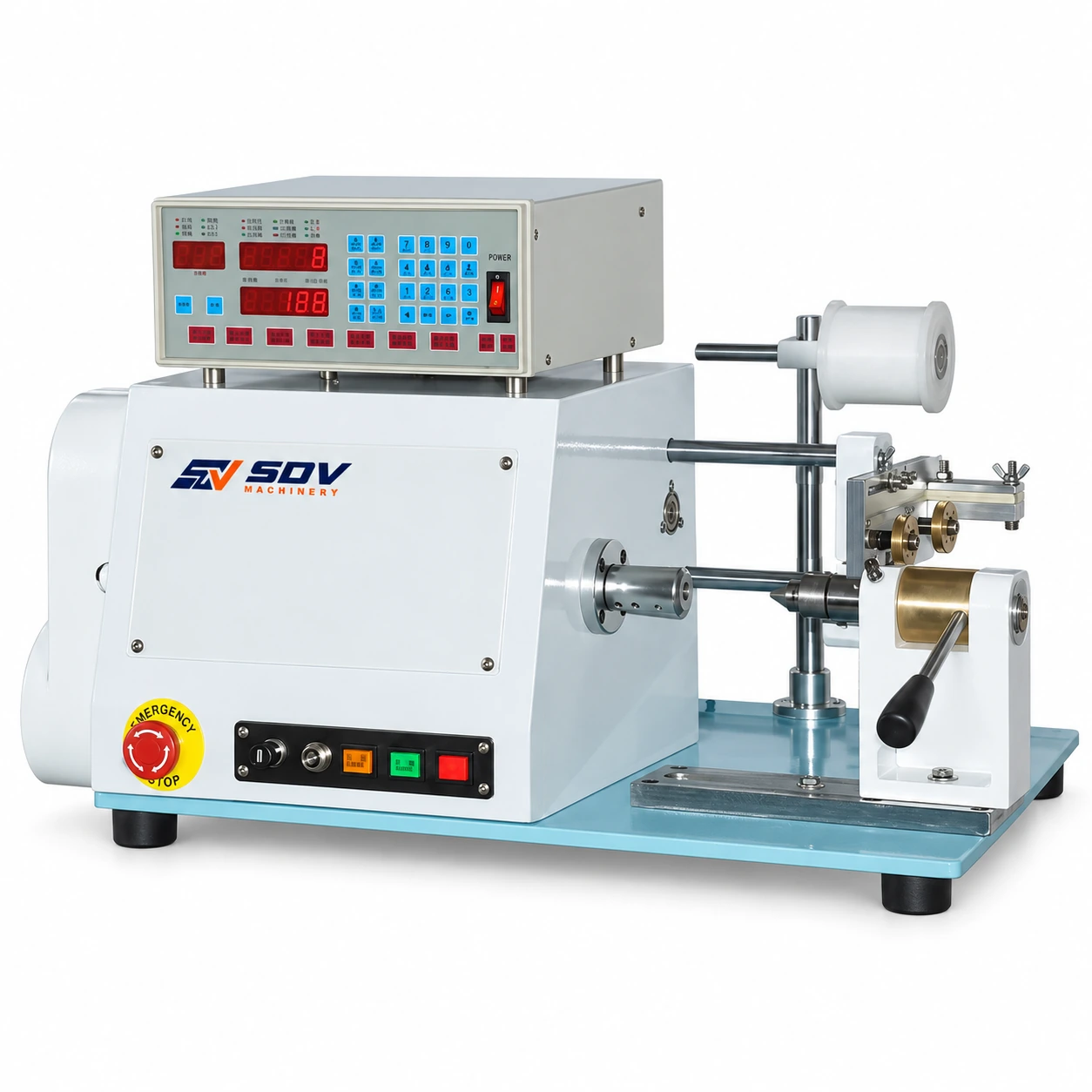 Automatic high torsion thick wire coil winding machine (SS851)
