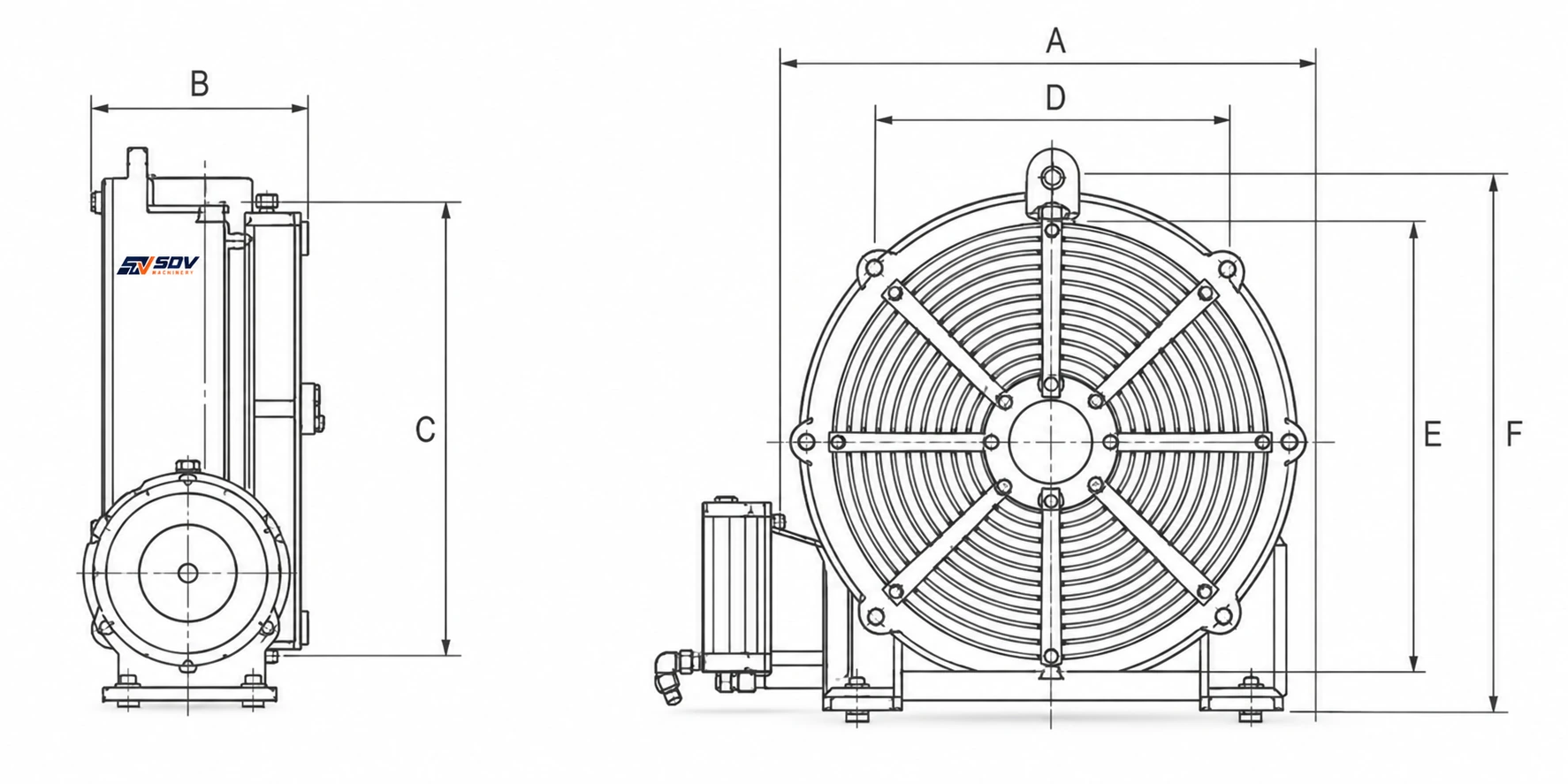Rotary table HV-4 HV-6 HV-8 HV-10 HV-12 HV-14 HV-16
