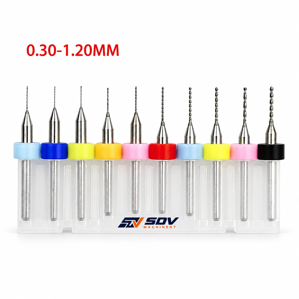 10pcs PCB Mini Drill Bits 0.1-3mm - 3.175mm Tungsten Steel Carbide CNC Router