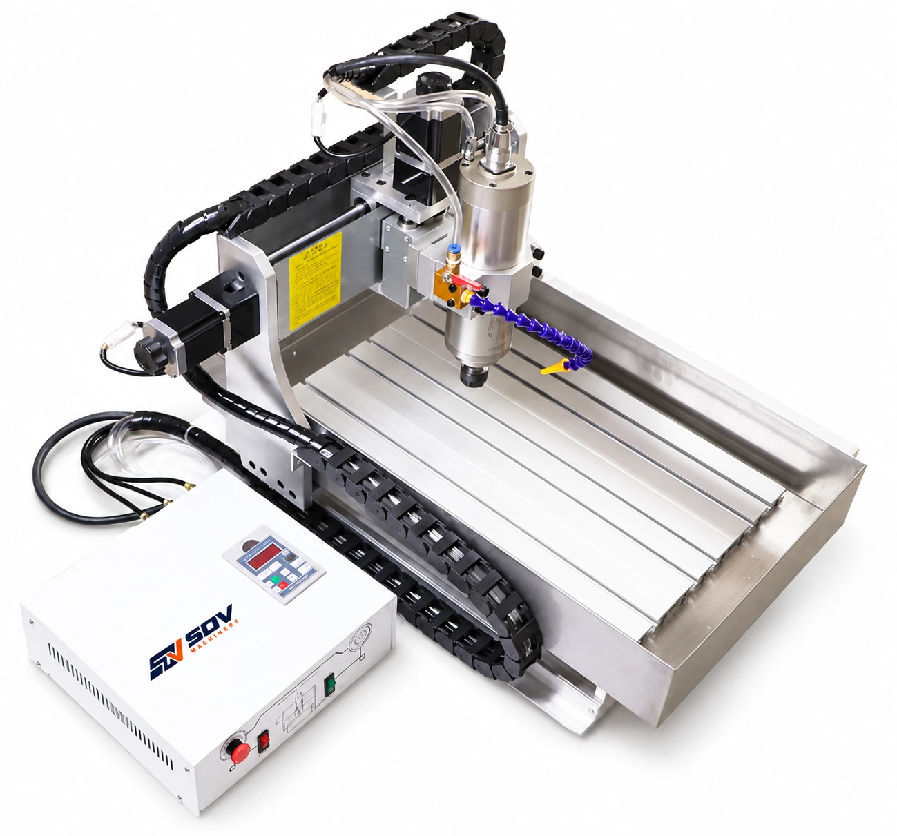4 Axis CNC Router 6040 2200W - Water Tank Metal Wood Carving 4060