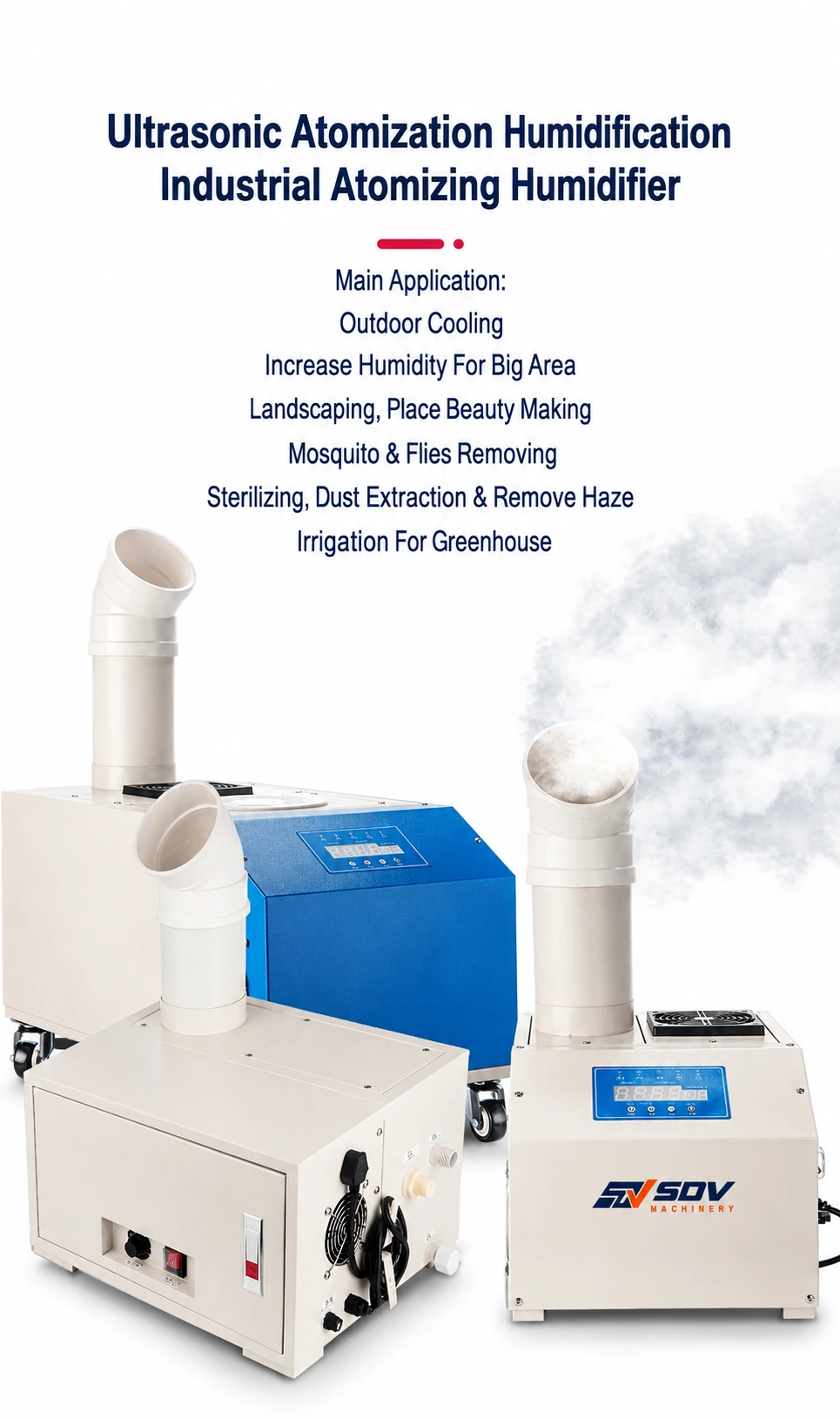 Fogger 造雾机大容量工业超声波加湿器-消毒