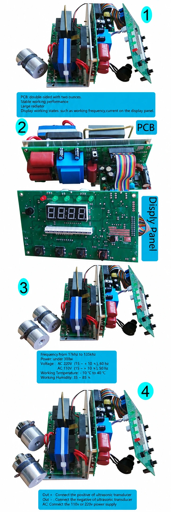 超声波 25khz 传感器驱动器 - Good Generator 200w
