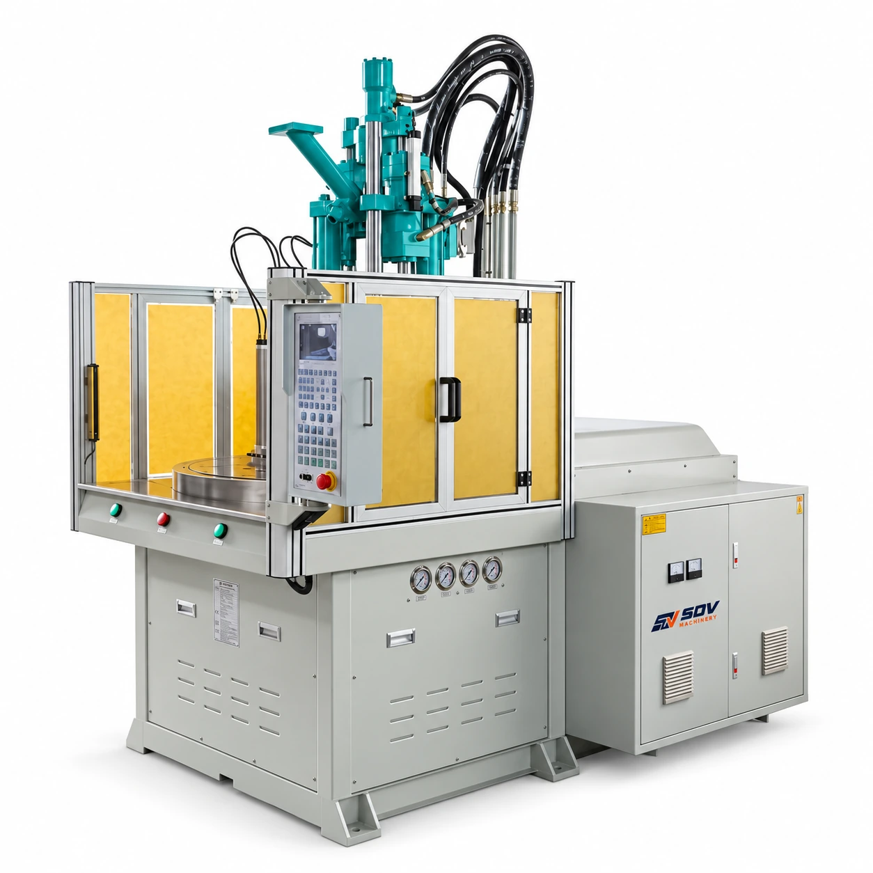 Disc Injection Molding Machine: Vertical Slide Type, Highly Praised JY-35OR2