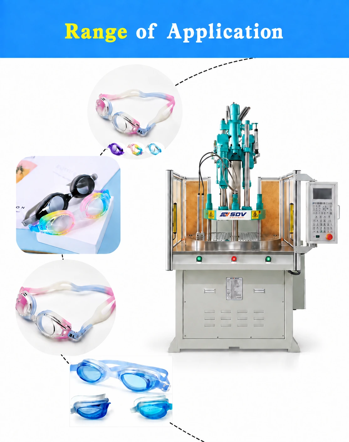 Shaped Parts Handle Coated Plastic Making Machine Injection Molding Machine