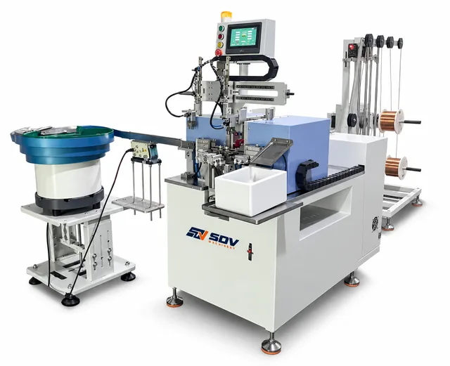Cnc Flat Copper Wire Vertical Winding Machine GWPC-860