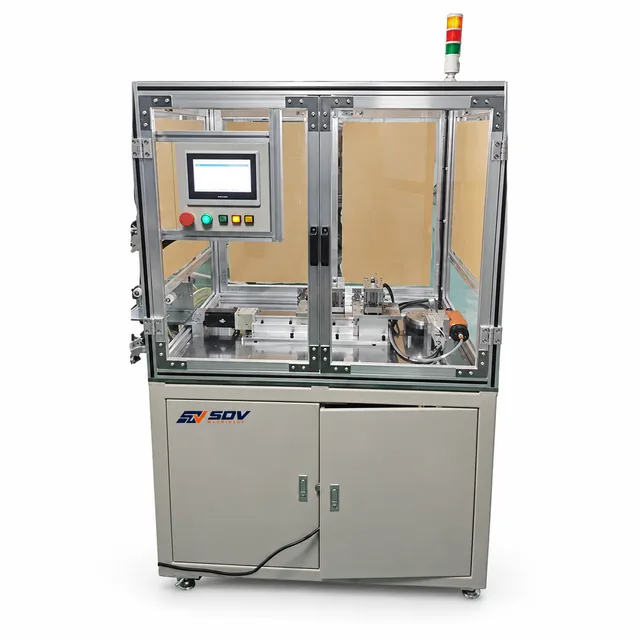 Flat Wire Vertical Hollow Coil Winding Machine GWPLC-880A