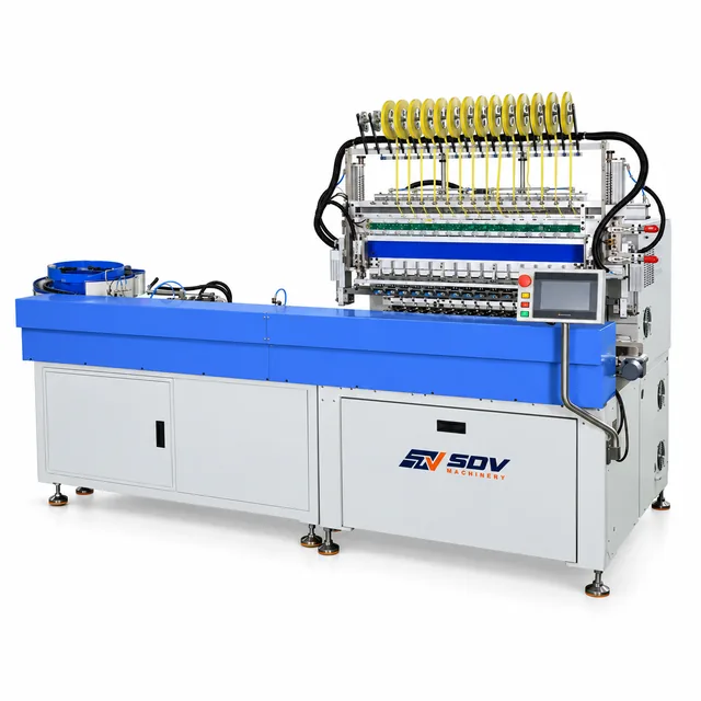 12 Axis Double Wires Parallel Winding Fully Automatic Multi Axis Taping Winding Machine GWD-S12T-50.7