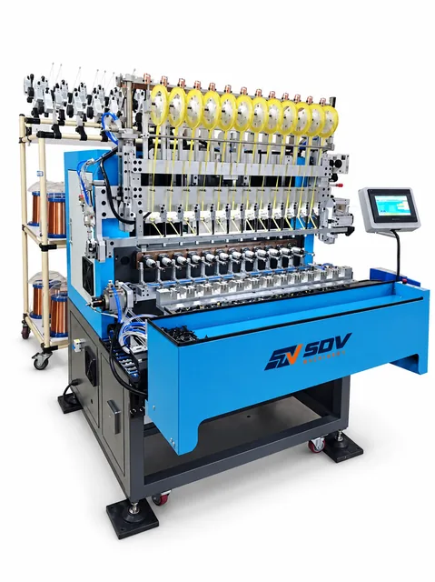 12 Spindle Automatic Winding Tapping And Twisting Machine GWLS-AS12