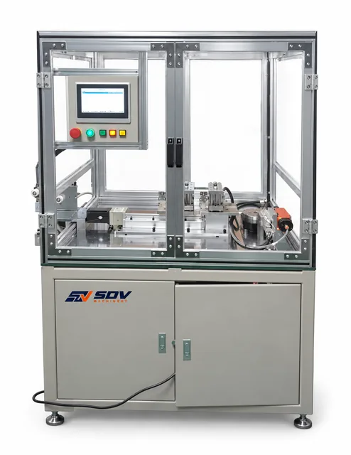 Flat Wire Winding Inductor Winding Machine GWPLC-880A