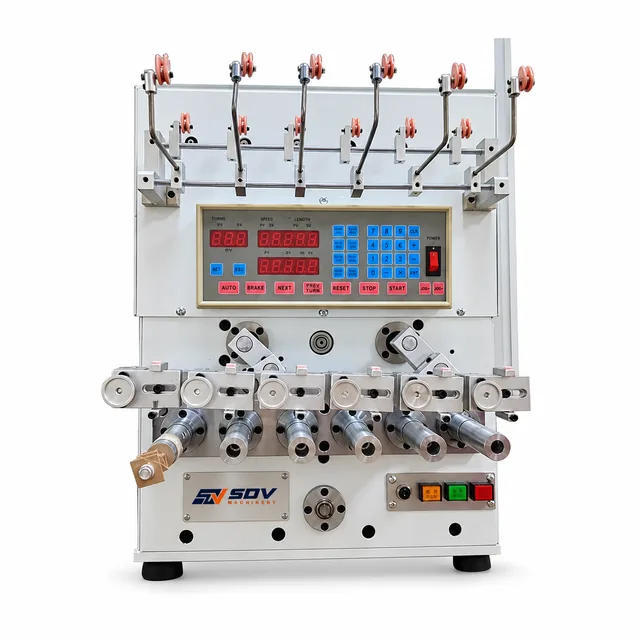 Multiaxis Bobbin Winding Machine With Twisting Function GW-988B