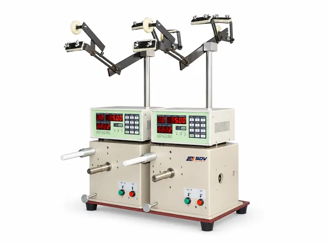 Two spindles drum core inductor winding machine (SS100C)