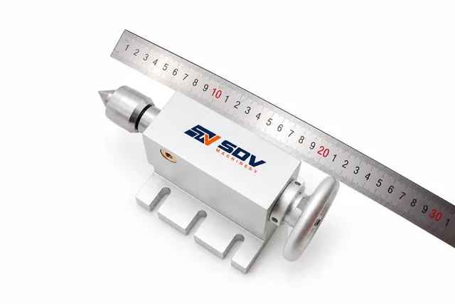 CNC Tailstock MT2 Live Center - 65MM Height, 45MM Stroke for 4 Axis Router
