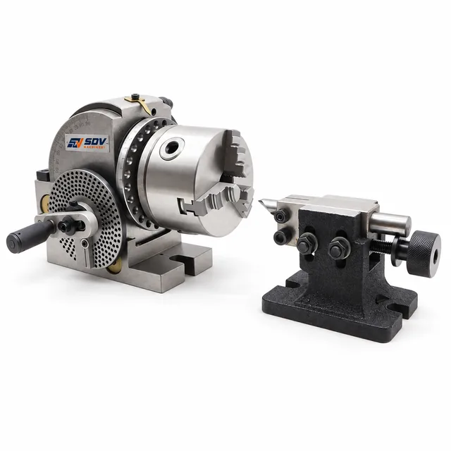 Universal CNC Dividing Head BS-0 - 4/5 Inch Rotary Axis, 3 Jaw Chuck