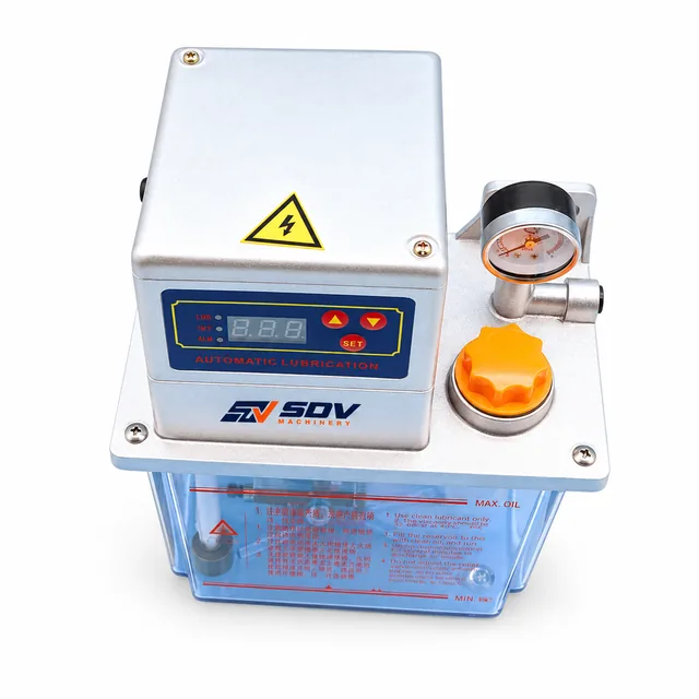 220V CNC Lubrication Pump 2L - Electromagnetic Lubricator Automatic Oil Pump