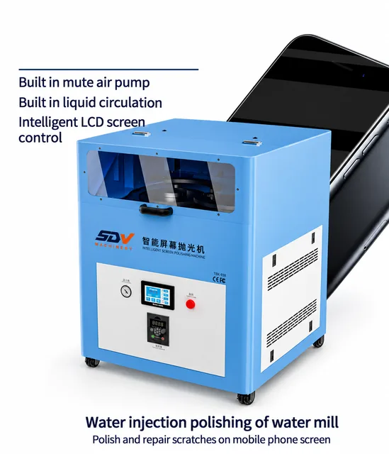 TBK 938 Auto Grinding Polishing Machine - iPhone 14/13/Watch LCD Screen Repair