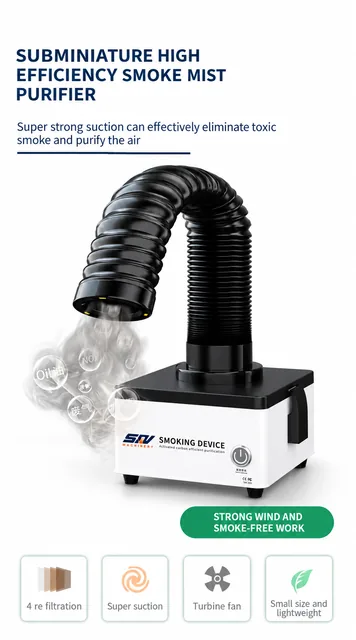 TBK Mini Solder Smoking Absorber - ESD Fume Extractor for Phone Repair