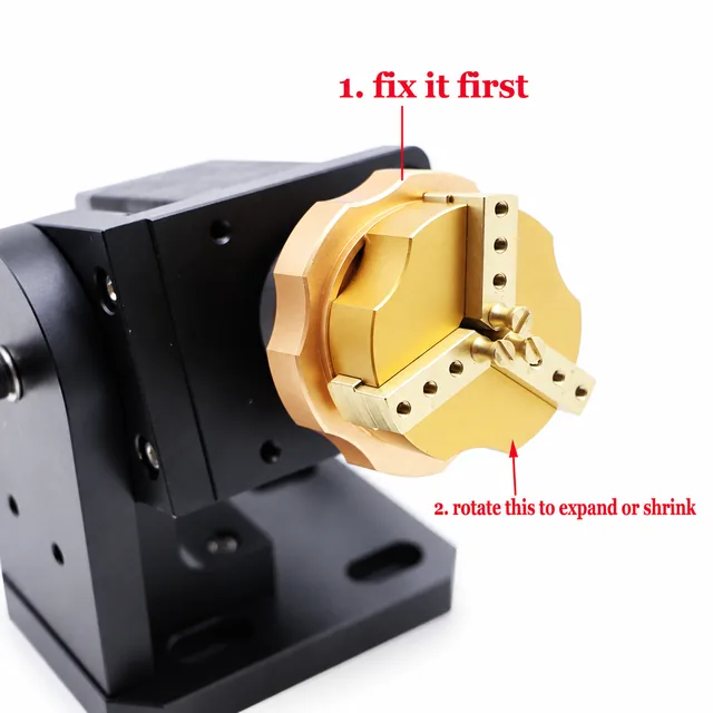 Ring Jewelry Rotary Axis - 90Â° Angle Fiber Laser Copper Clamp Jig