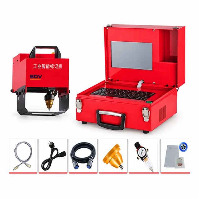Portable Pneumatic Electric Nameplate Marking Machine - 80*20mm Cylinder Frame