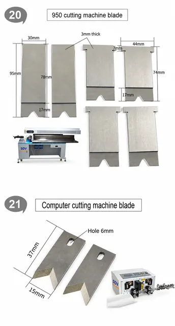 Terminal Crimping & Stripping Applicator Blades
