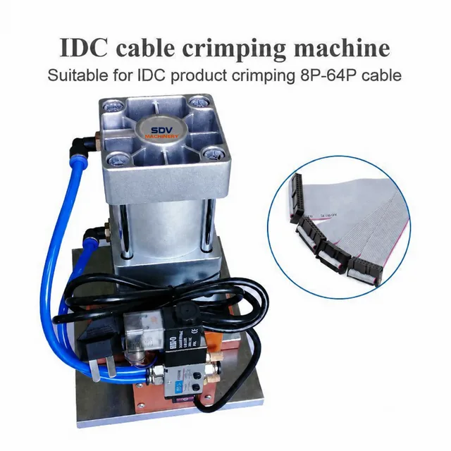 4-64P IDC Flat Ribbon Cable Connector Crimping Machine - FFC Pneumatic XCX-0864Y