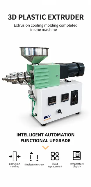 SJ15 Desktop Single Screw Extruder - Lab Extruding Machine (Extrusora)