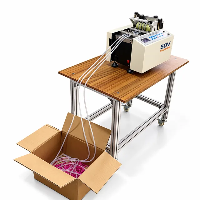 Automatic Silicone Chip Slicing Machine - Rubber Ring/PU Tape Cutter HDK-100