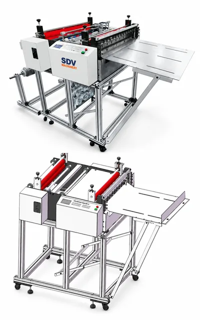 SG-YHD-1000LS Roll To Sheet Cutter: 1000mm Heavy Duty Film