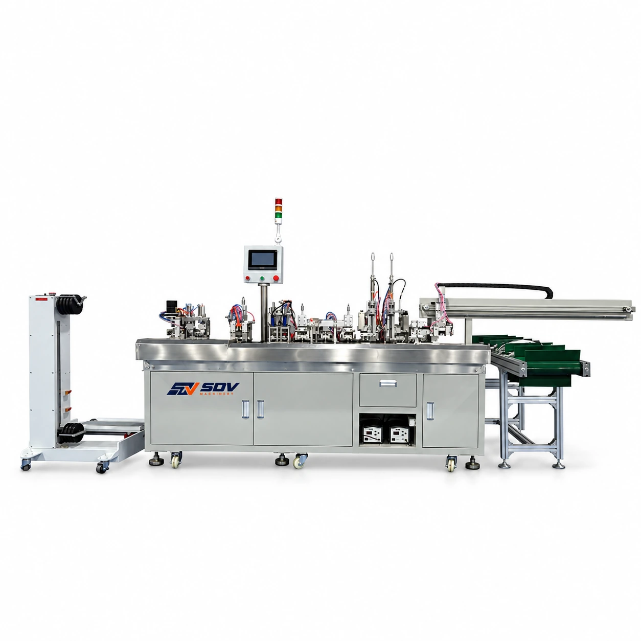 适用于四芯线(ø 2.8–4.5 mm 外径)的自动USB电缆焊接机 EW-7050