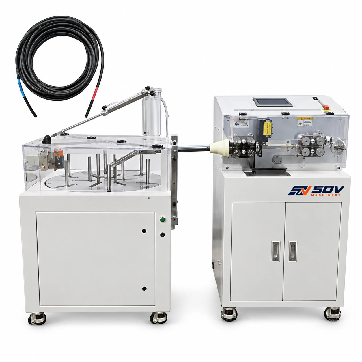 Wire Cutting & Stripping Machine(1.5 - 70 mm²) With Coiling Device EW-05D+C