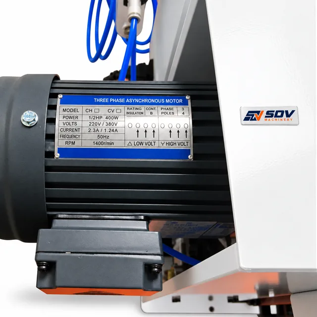 Pneumatic Semi Automatic Wire Cutting Stripping Crimping Machine - Side Feed