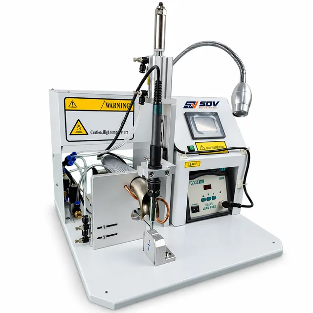 Manual USB Cable Wire Soldering Machine - PCB Desktop Semi-Automatic