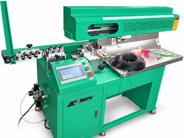 950 Automatic Sheath Braided Wire Hot Cutting & Stripping Machine - USB Cable
