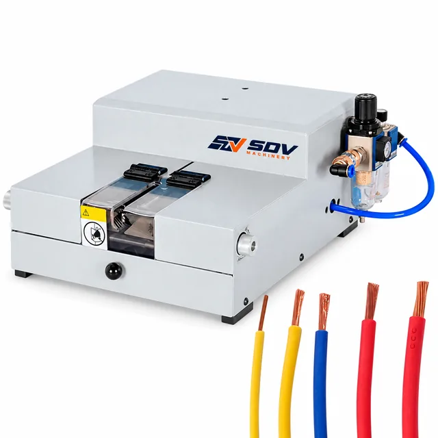 Full Pneumatic Wire Stripping Machine - Touch Sensor Cable Peeler