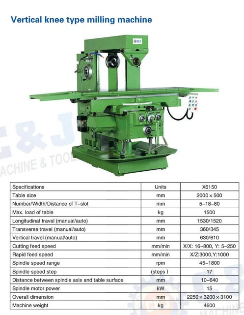 X6150 Milling machine