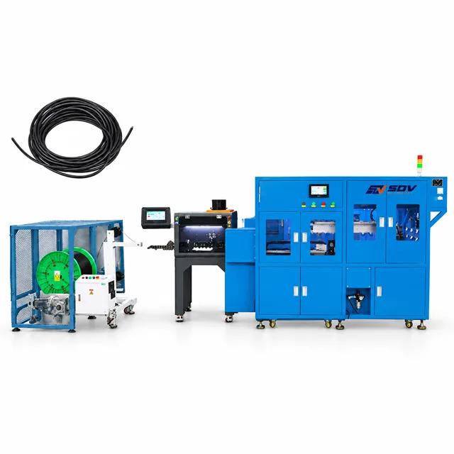 Automatic Cable Cutting, Stripping & Winding Machine EW-2370