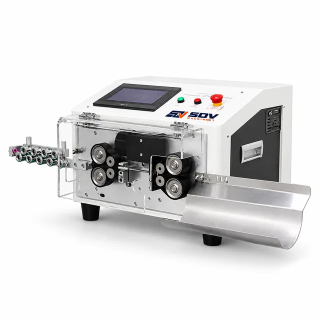 High-Speed Fully Electric Wire Cut & Strip Machine (0.1–6 mm² / 4,500 pcs/h) EW-3290