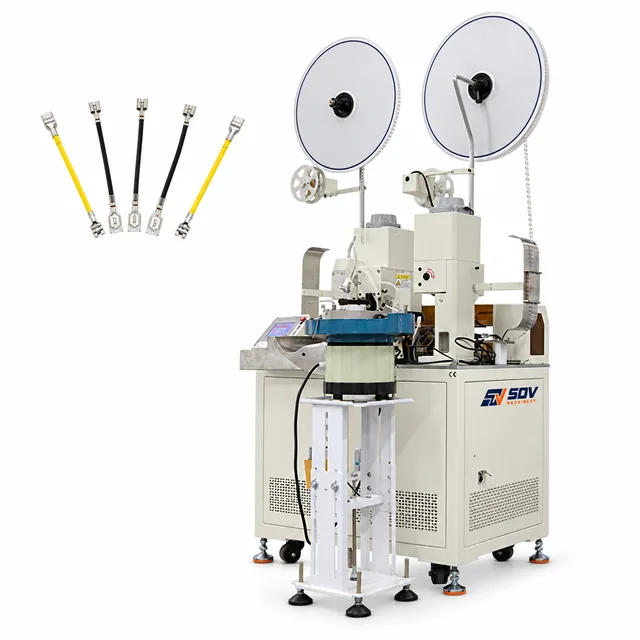 Fully Automatic Wire Terminal Crimping and Soft Sheath Inserting Machine(2.0T-3.0T) EW-7850