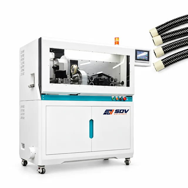 Automatic Wire Cut, Strip & Spot Tape Wrapping Machine (1-30mm) EW-4565