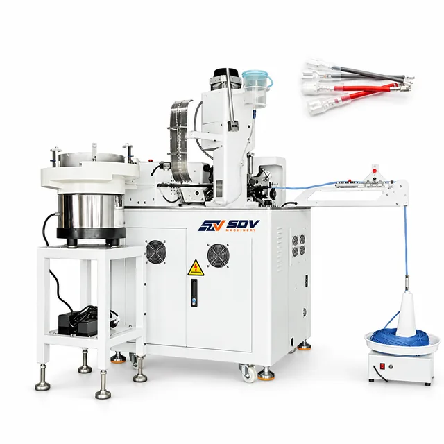 Fully Automatic Wire Cutting Stripping Crimping & Tinning Machine EW-9605