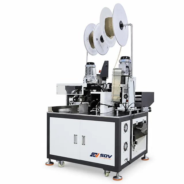 Fully Automatic Sheathed Wire Double-end Crimping Terminal Single-Tinning Machine EW-9550