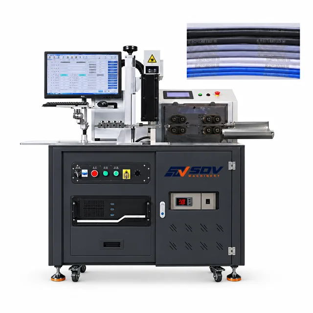 Intelligent Software Controlled Wire Stripping Machine with Laser Marking(1-16 mm²) EW-3035+L