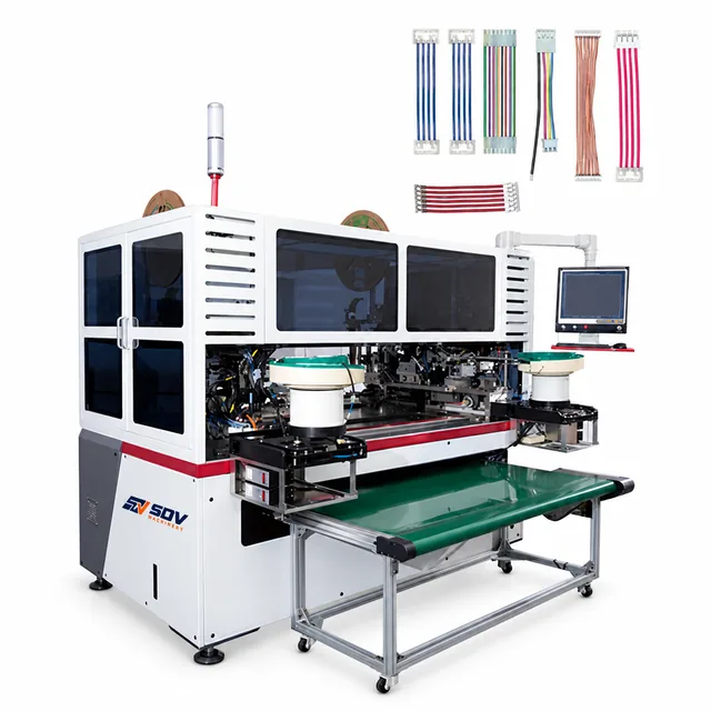 Fully Automatic Double-head Crimping And Housing Connector Assembly Machine EW-9535