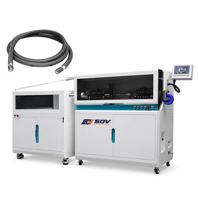 Heavy Cable Cutting & Stripping Machine with Coiler(10-300 mm²) EW-3260+C