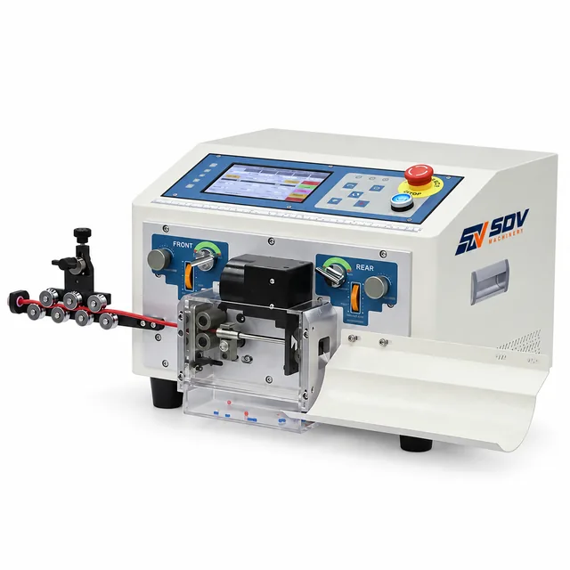Touch Screen Wire Cutting & Stripping Machine (0.1–6mm² / 30–10AWG) EW-02C+
