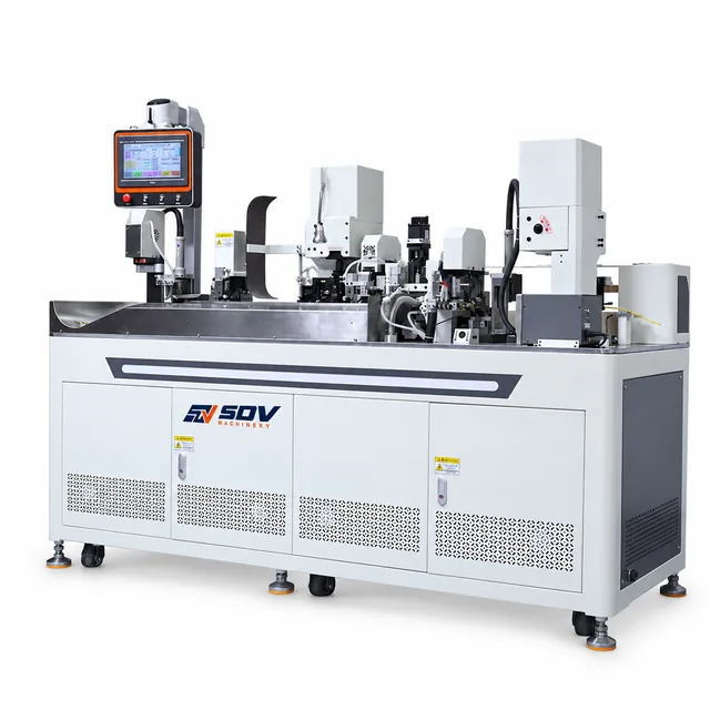 Fully Automatic Double-Head Terminal Crimping and Number Tube Insertion Machine (AWG22–14) EW-8155