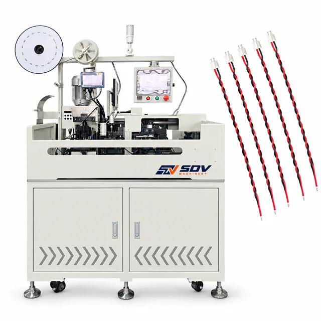 Flat Ribbon Cable Stripping Crimping and Tin Soldering Machine EW-9325